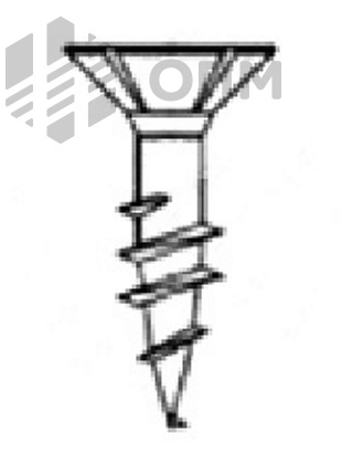 ОПМ 206034 Саморез универсальный, с потайной головкой и зенкующими ребрами, шлиц Torx, неполная резьба