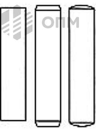  DIN 7 Штифт цилиндрический незакаленный