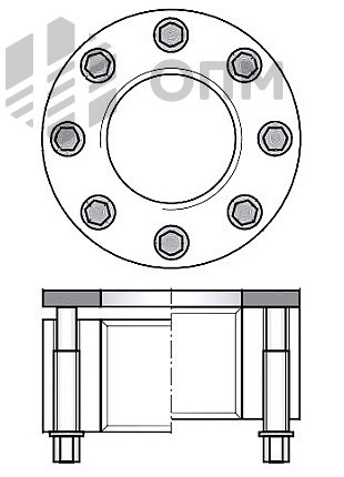 ОПМ 103055 Гайка натяжная с нажимными болтами и шайбой, Superbolt тип MT
