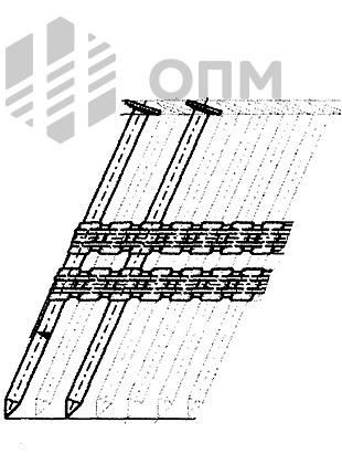 ОПМ 229013 Гвоздь реечный для нейлера на ленте с углом наклона 21