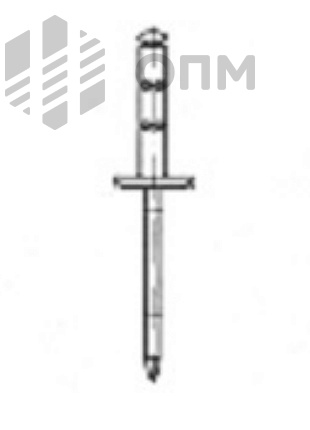 ОПМ 109001 Заклепка вытяжная многозажимная с увеличенным буртиком